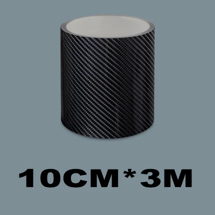 10CM Black Автомобильные наклейки Защита для автомобильной двери прозрачная углеродная пайка многофункциональная Противоударная лента Резиновое уплотнение авто стиль аксессуары - Цвет: 10CM Black