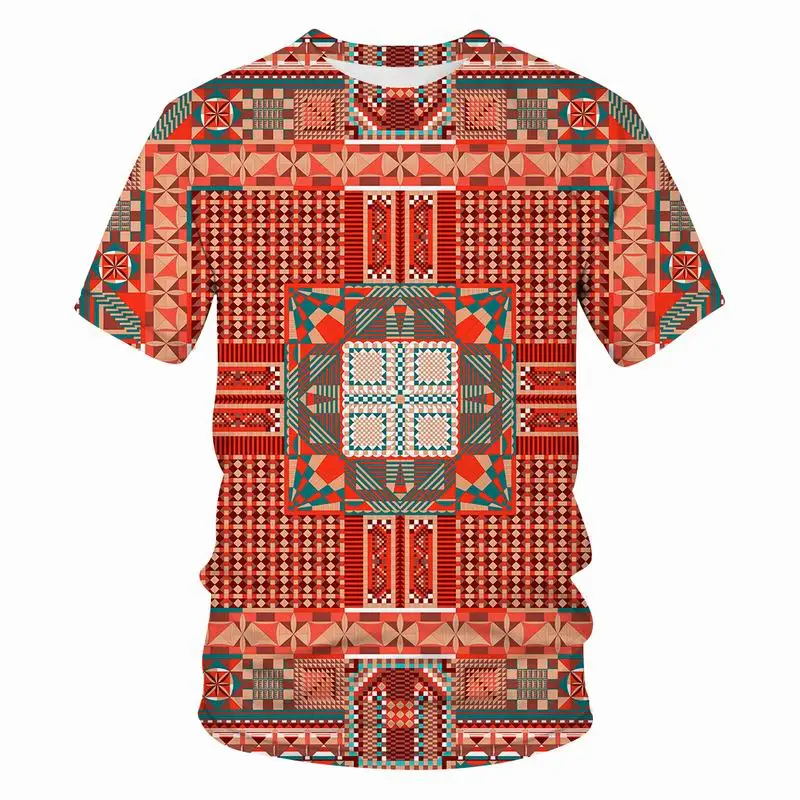 

Summer new style art flower vertical stripes 3D printing T-shirt casual short-sleeved brand clothing girl T-shirt boy child top