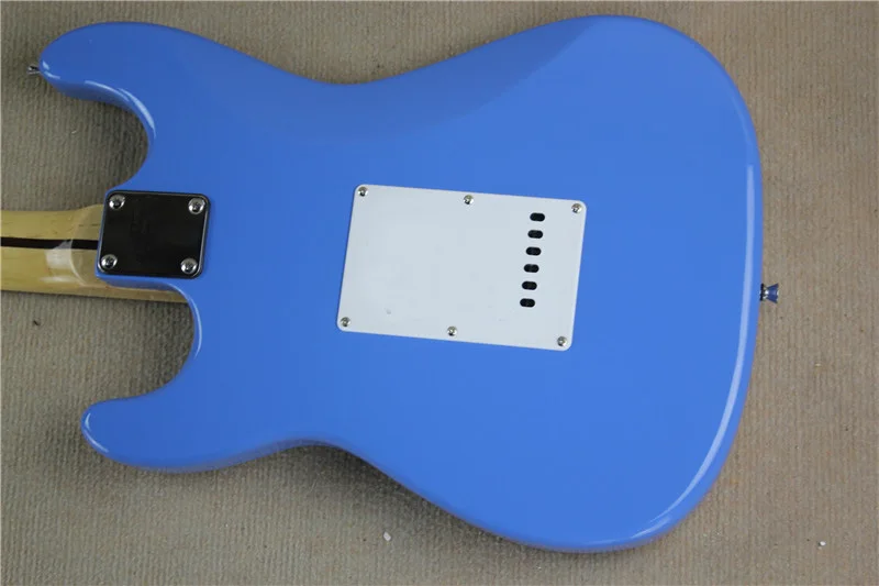 

Chinese guitar factory custom new blue ST Electric Guitar Maple Fingerboard free shipping 01