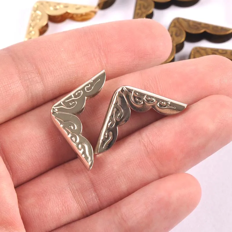 50 шт. серебряный/золотой/бронза фото угловые протекторы Альбомы меню