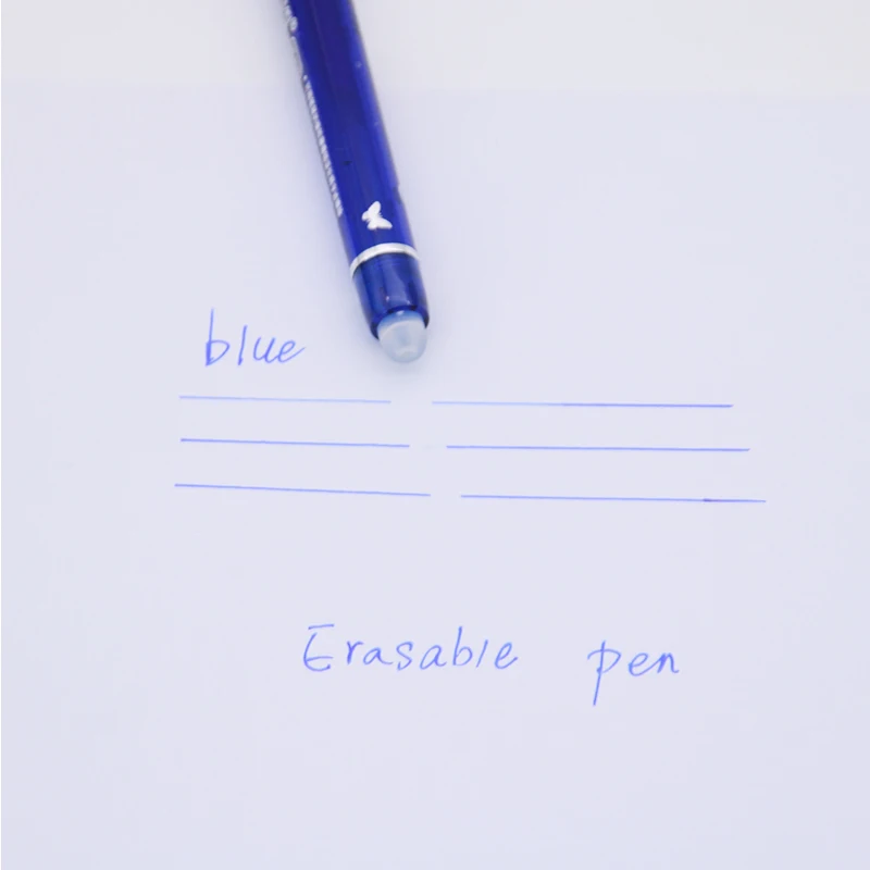 

50+2pcs Erasable Pen Set 0.5mm Gel Pen Refills Rod Blue Black Ink Pen Students Kawaii Stationery give gifts nonpoisonous student