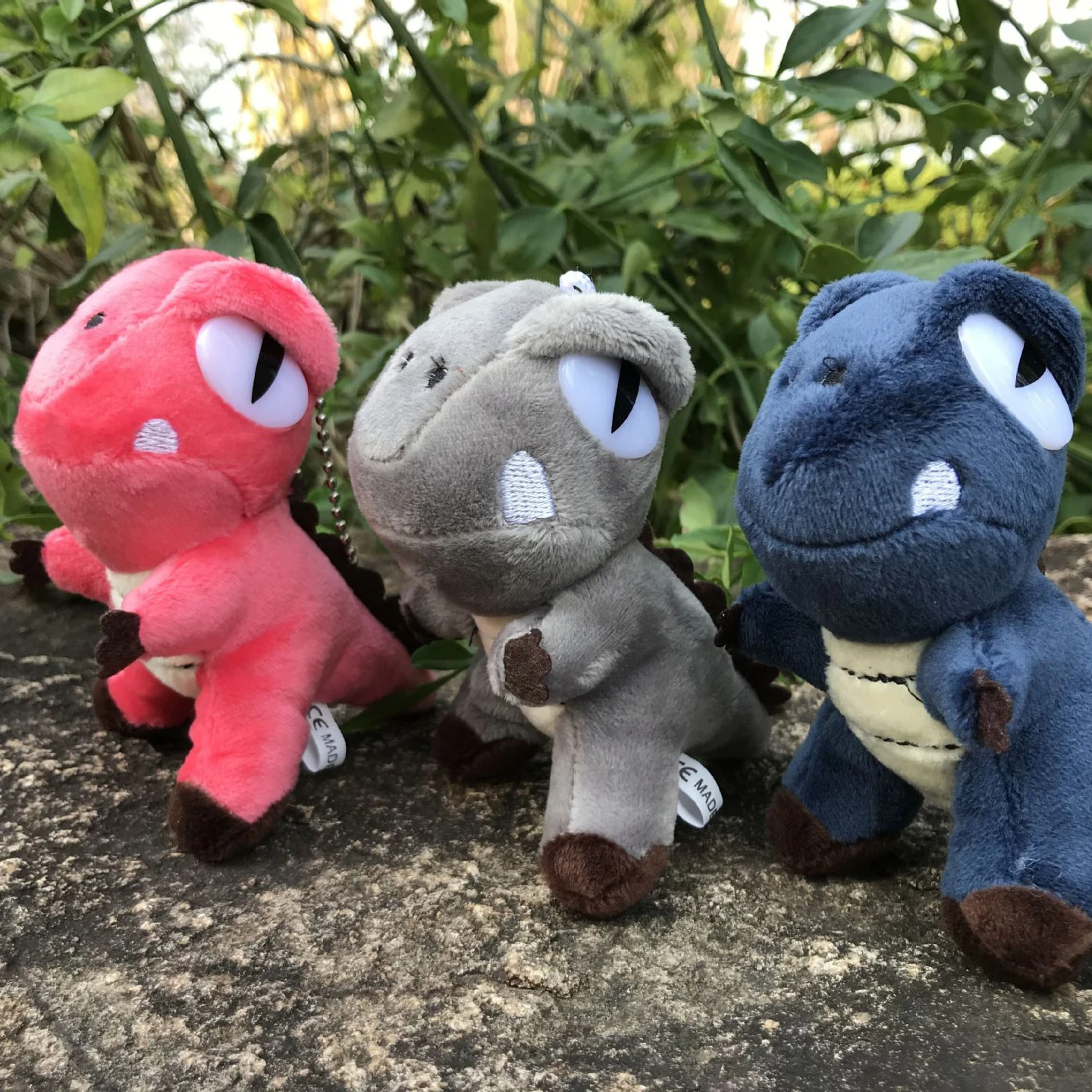 

Wholesale 20pcs/lot Cute 10cm Dinosaur plush toys cartoon animal Dinosaur stuffed doll small plush pendants (4 color)