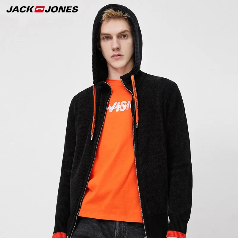 

Зимний удобный свитер с капюшоном и надписью Jack Jones 219425521