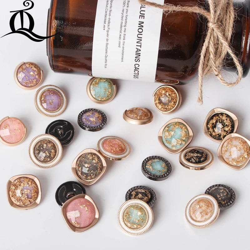 1 шт. высококачественные роскошные металлические пуговицы украсят шитье