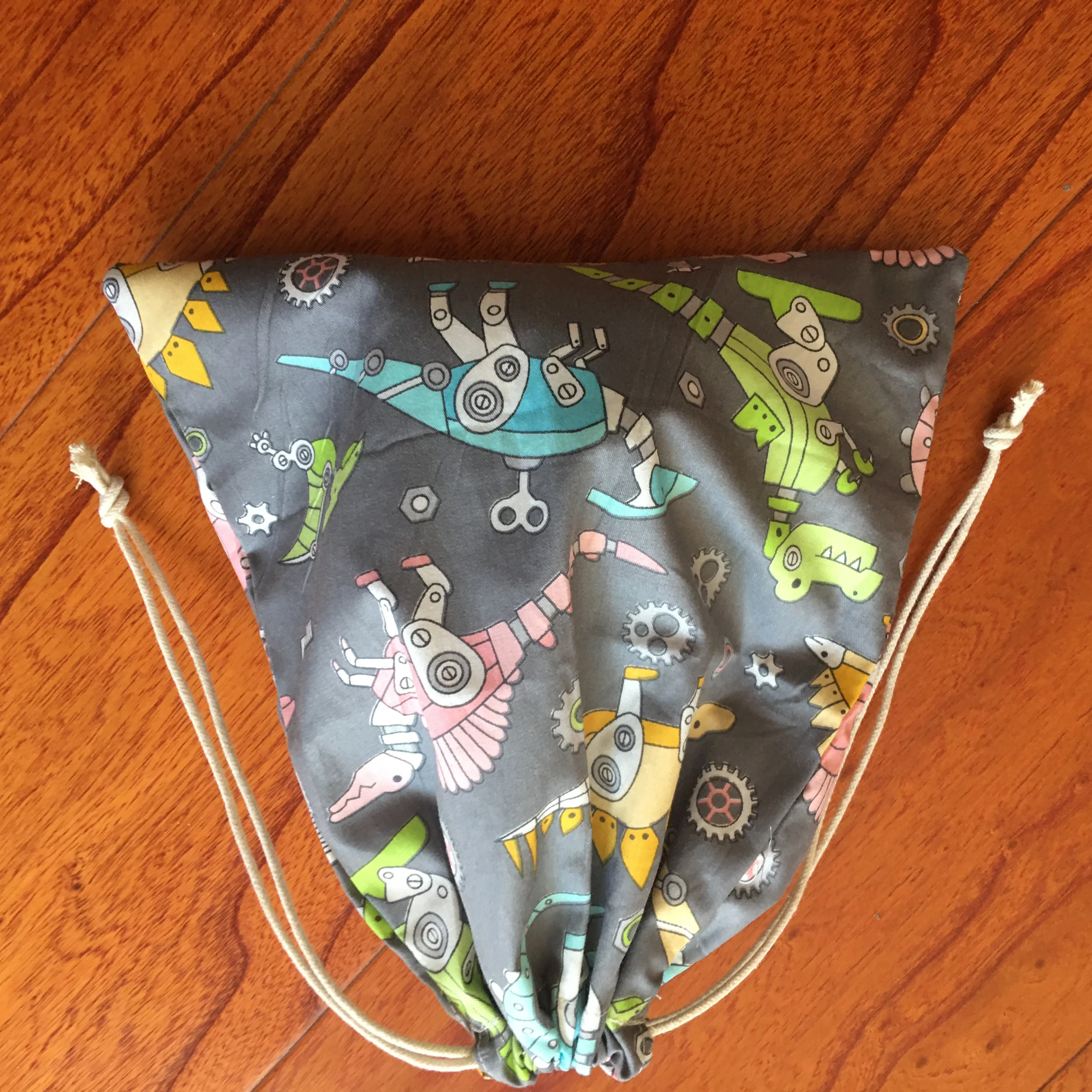 

1 шт., хлопковая саржевая многофункциональная сумка-мешок YI093b с динозавром