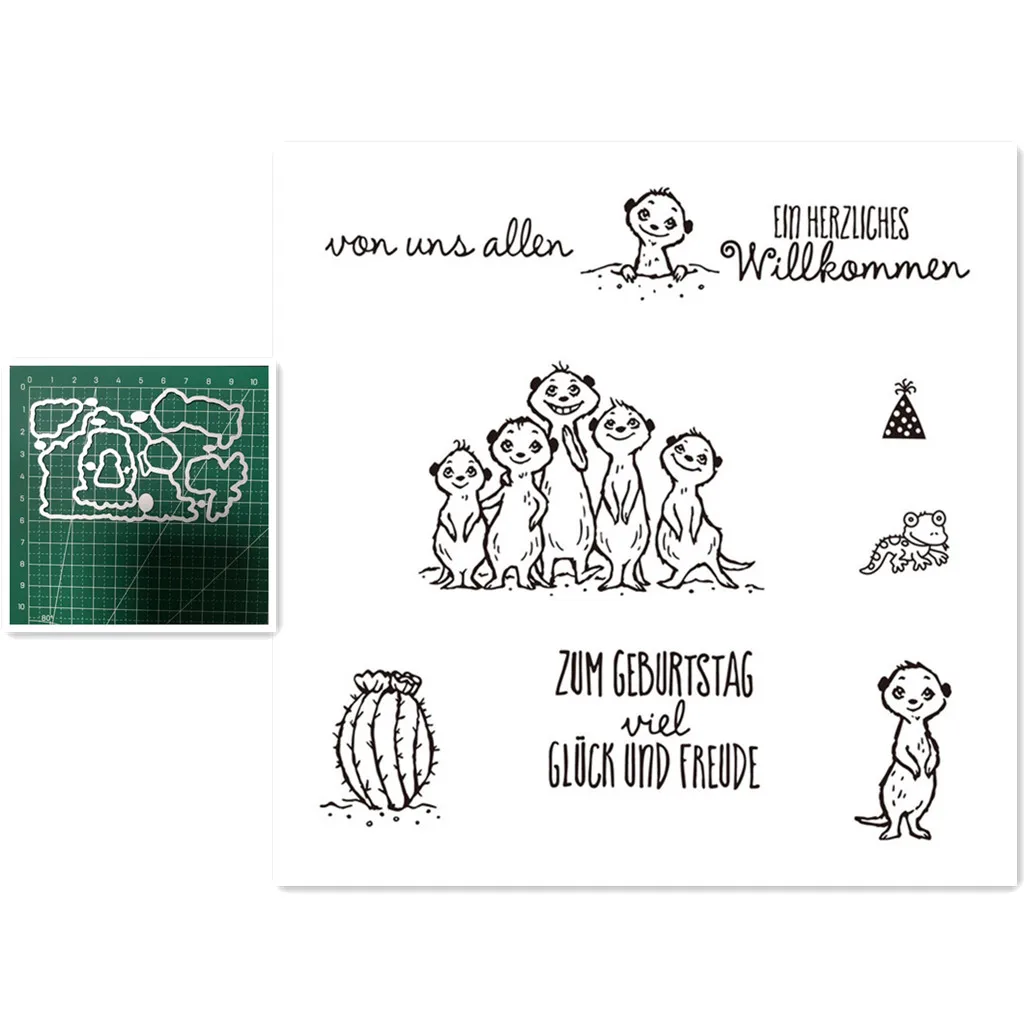 

Rubber Stamps and Metal Cutting Dies 2021 For DIY Scrapbooking Dies Embossing Paper Card Making Craft Supplies German Stamps