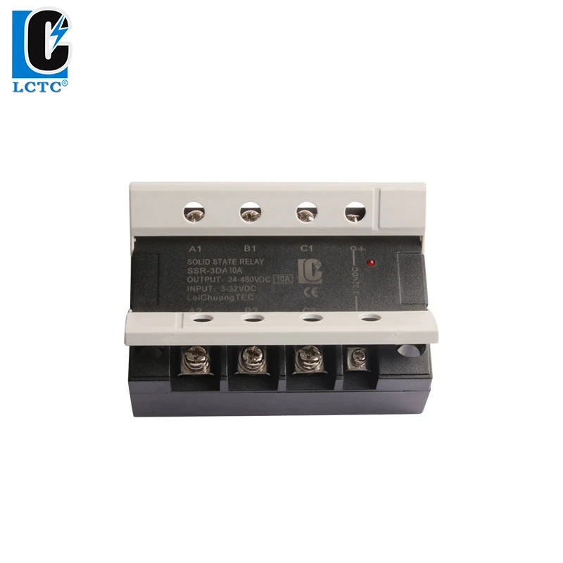 Трехфазное твердотельное реле 10A 120A Постоянный/переменный ток трехфазное LeiChuang TEC