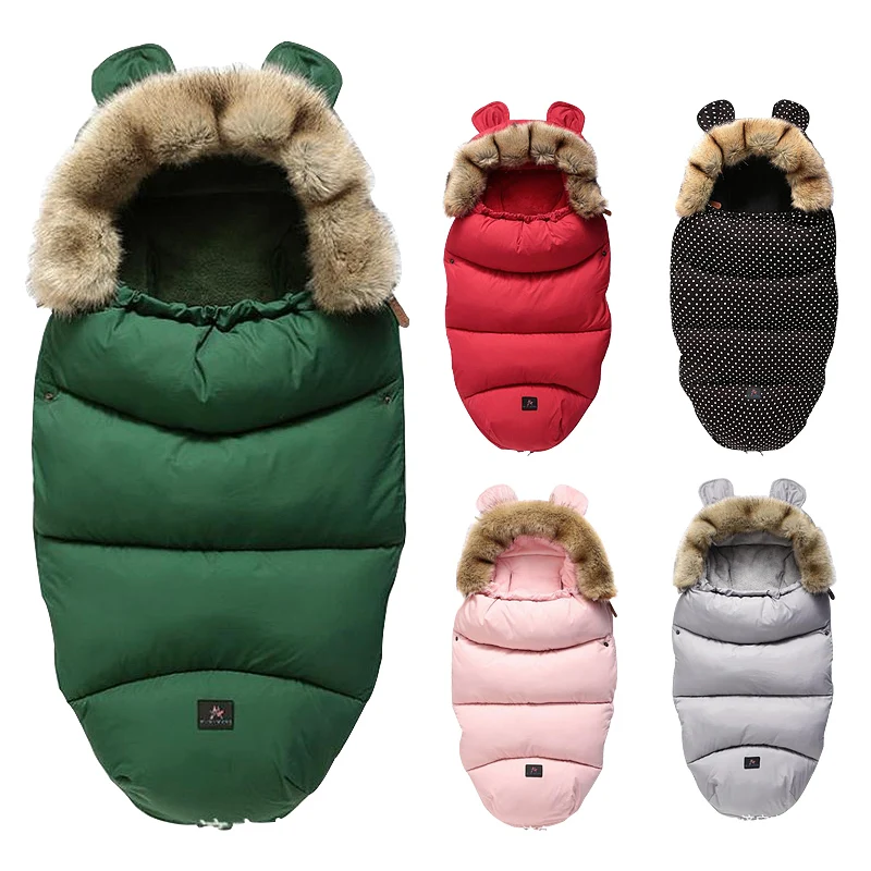 Детская коляска спальный мешок шерстяной конверт новорожденного 100 см детский