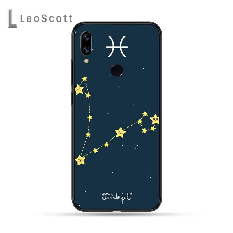 

constellations zodiac signs Phone Case For Xiaomi Redmi Note 4 4x 5 6 7 8 pro S2 PLUS 6A PRO