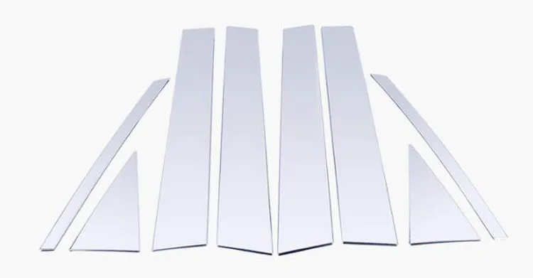 Оконная хромированная стойка накладка на столб декоративная отделка