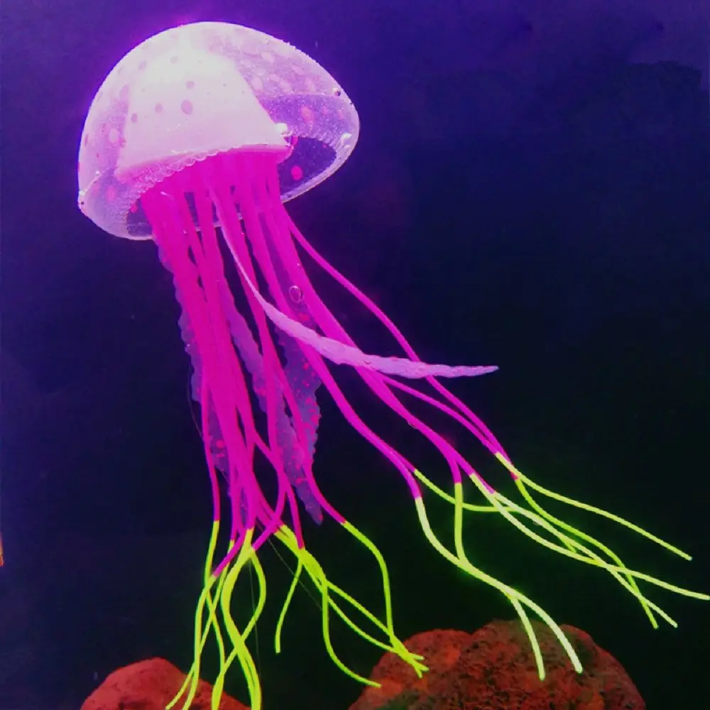 Искусственная Медуза со светящимся эффектом украшение для аквариума живое