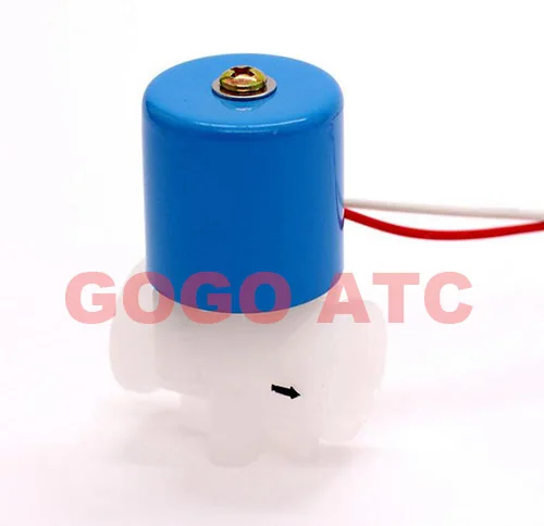 Высокое качество 2 Way Пластик соленоидный водяной клапан G1/4 &quot24V 12V обычно Закрыть