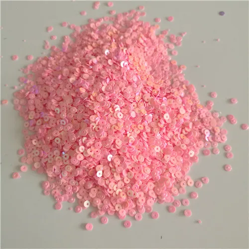 AB dark pink Пайетки 3 мм круглые плоские свободные блестки для рукоделия одежды платья украшения Швейные аксессуары для одежды Lentejuelas Para Coser - Цвет: AB dark pink