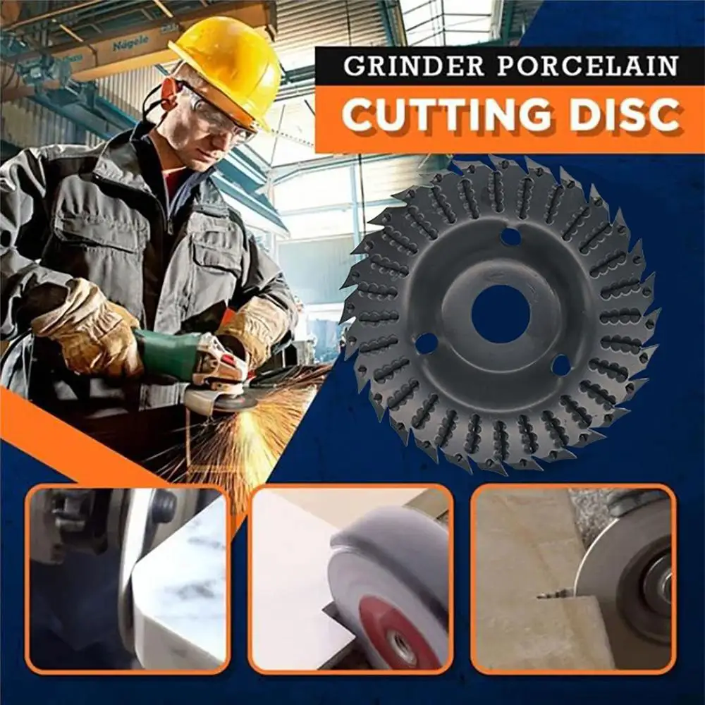 

122mm Round Wood Angle Grinding Wheel Abrasive Disc Angle Grinder Stainless Steel 32mm Bore Shaping Sanding Carving Rotary Tool