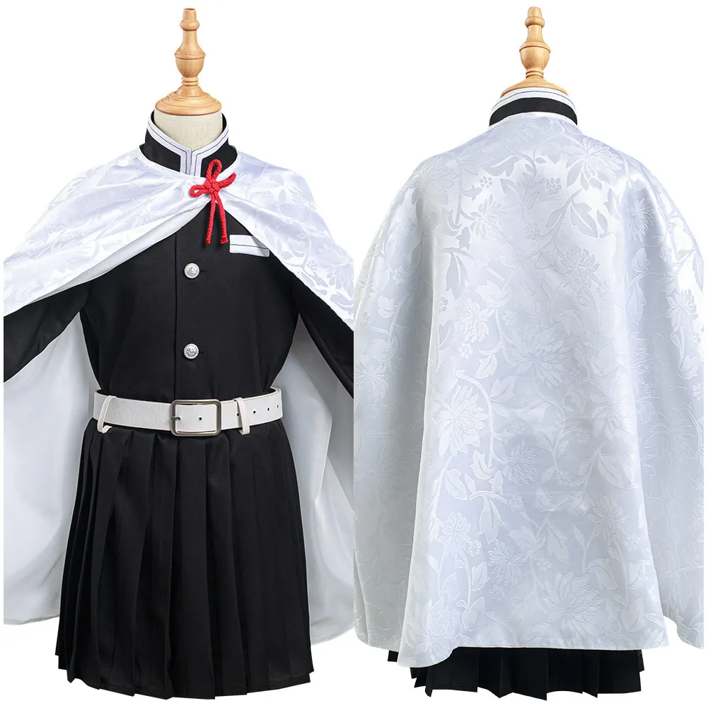 

Anime Demon Slayer: Kimetsu no Yaiba Tsuyuri Kanawo Cosplay Costume Kids Girls Skirt Cloak Outfits Halloween Carnival Suit Dress