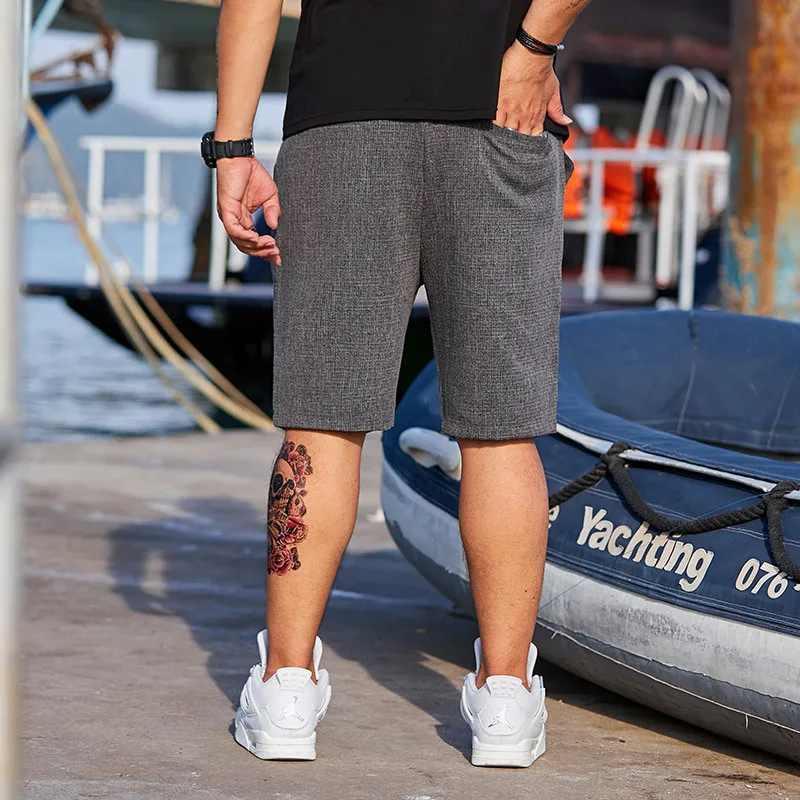 GXXH Quality Summer Oversized Shorts Men Loose Breathable Casual Baggy striped Short Pants Male Large Size 5XL 6XL | Мужская одежда