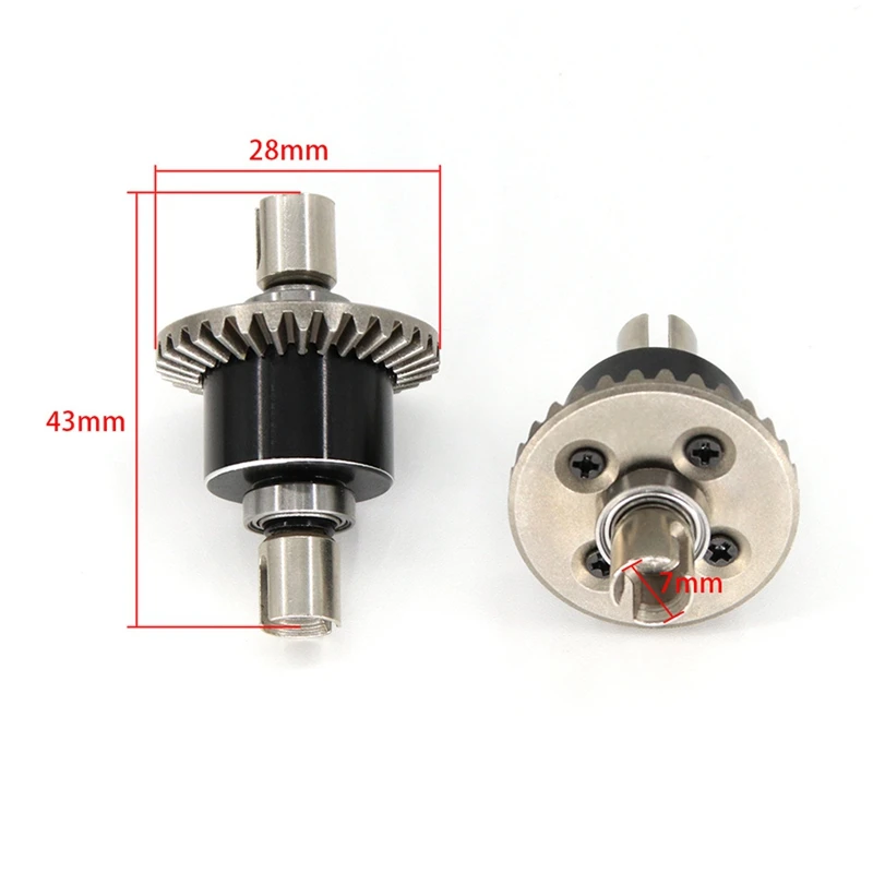 

Full Metal Differential & Gear Box Wave Box for Wltoys 144001 1/14 RC Car Spare Parts Accessories