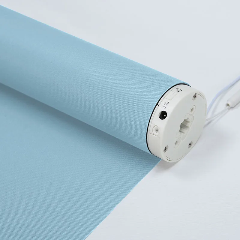 Blackout-Light blue Casaya моторизованные окна водонепроницаемый рулонные шторы bluetooth управление Смарт электрические Наружные Жалюзи - Цвет: Blackout-Light blue