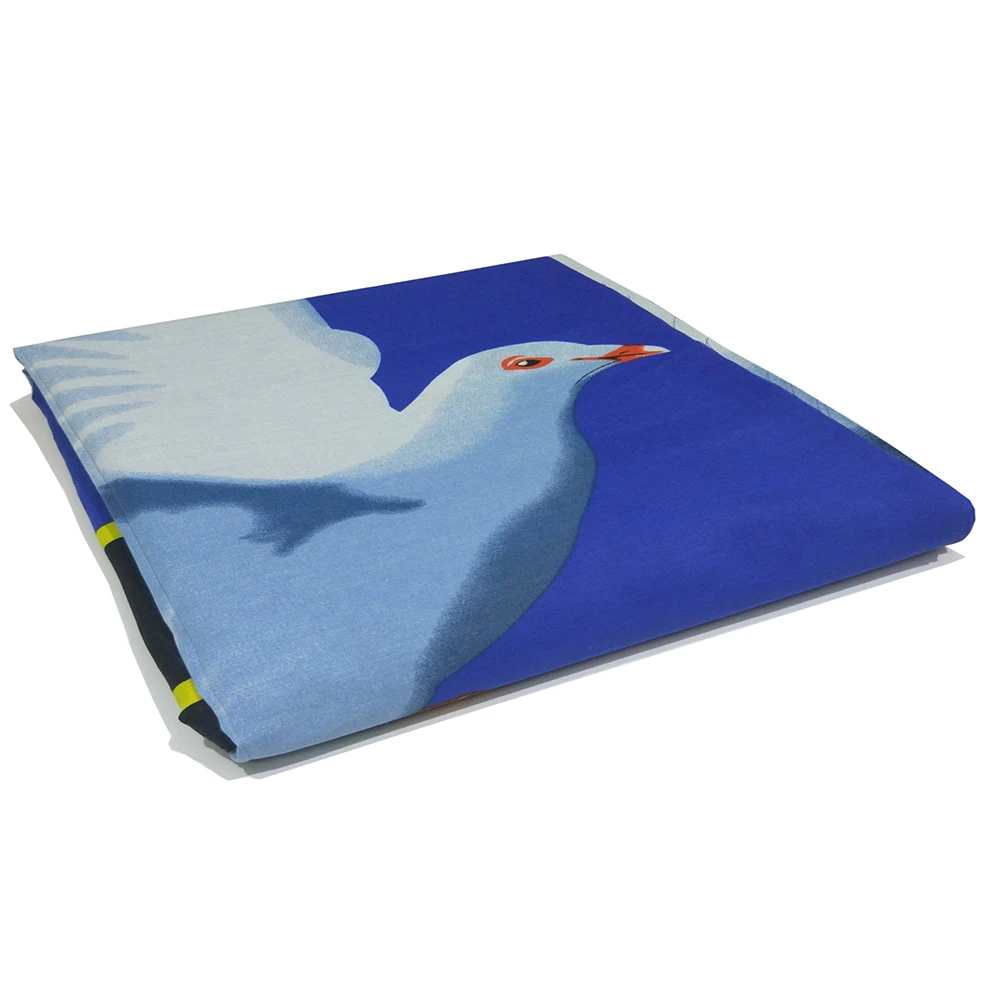 Модный красивый синий белый Принт голубя в африканском стиле Анкара высокое