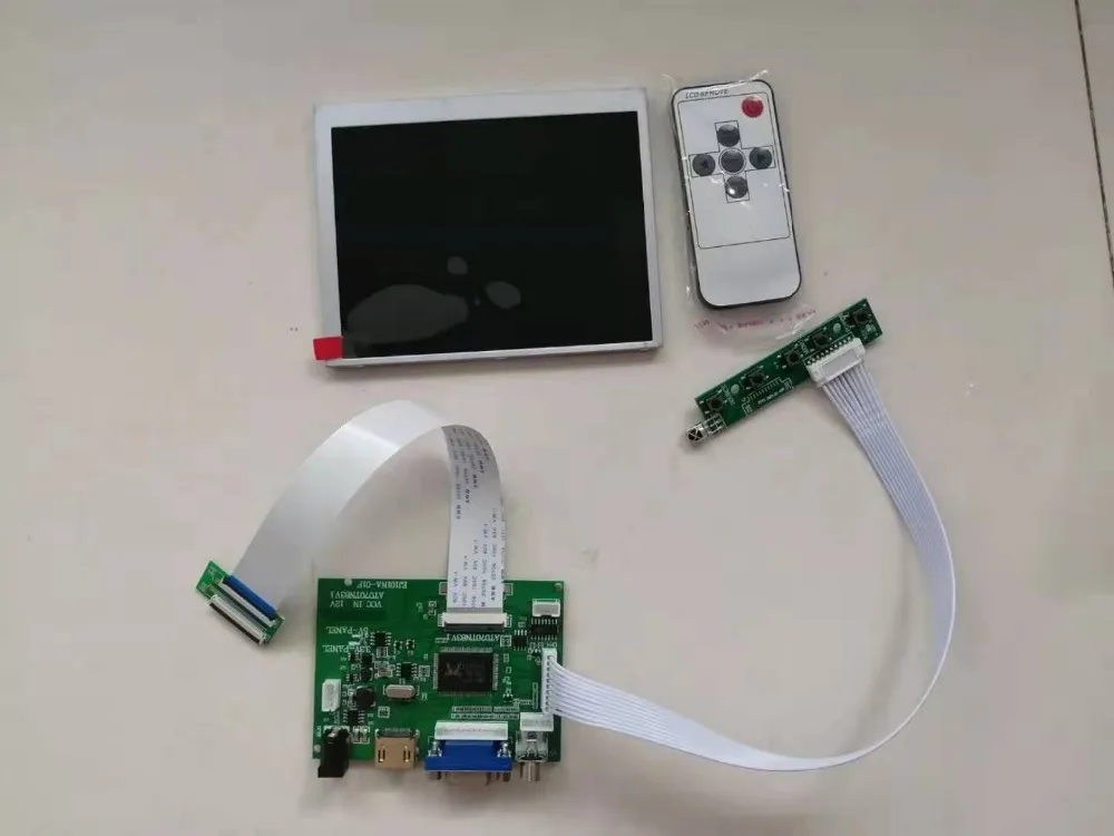 Controlador de Tela V.1 para Autoboss Yqwsyxl Original Polegada Display Lcd At056tn53 V30 Placa Motorista Hdmi Vga 2av 5.6