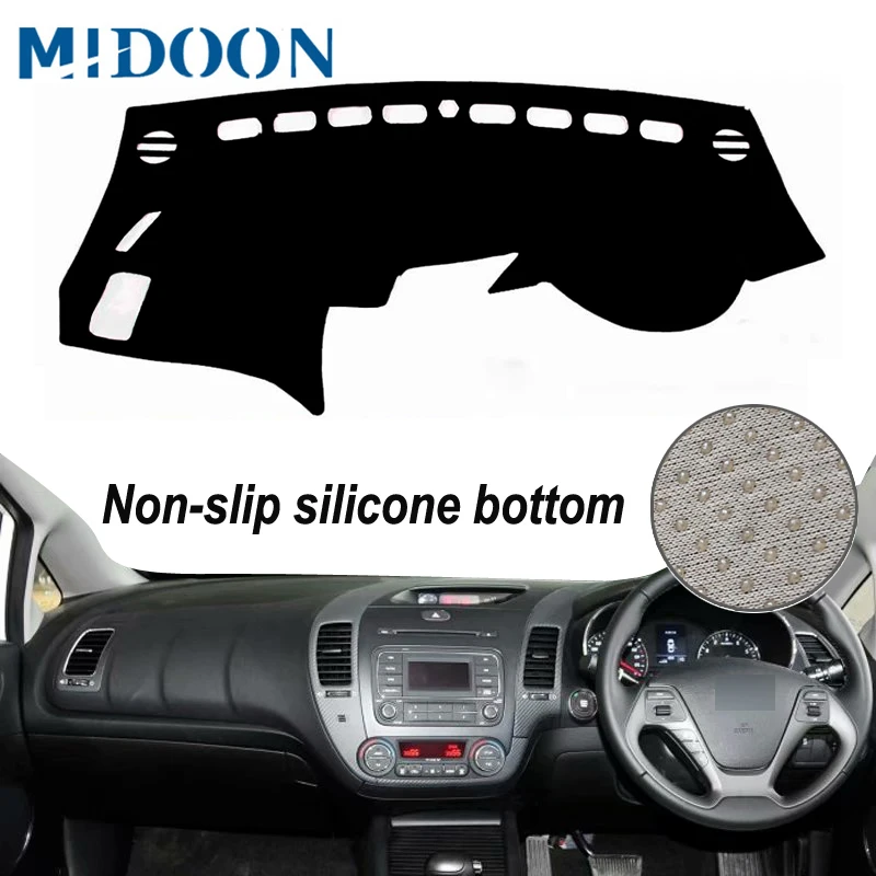 MIDOON для KIA Forte K3 Cerato 2014 2015 2016 2017 2018 чехлы стайлинга автомобиля коврик приборной