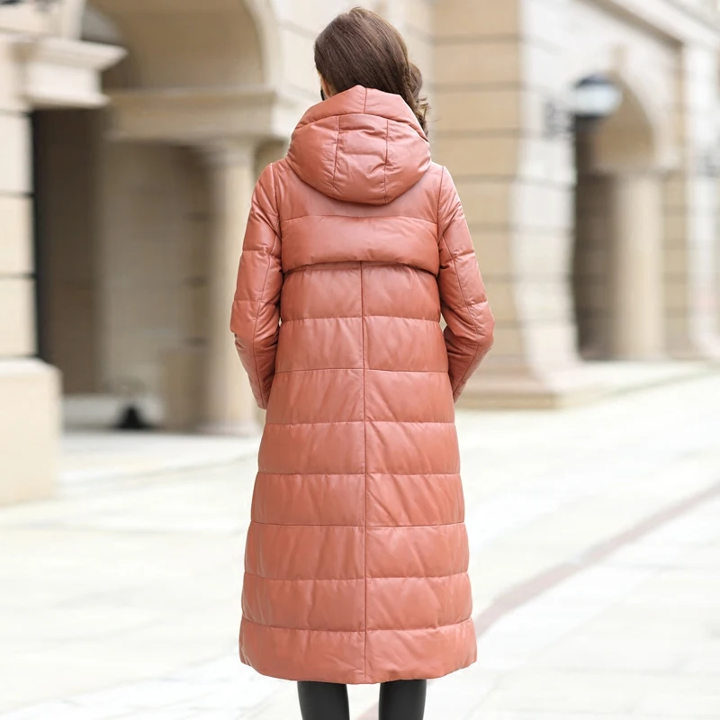 AYUNSUE Genuine Leather Jacket Winter Women Real Sheepskin Coat Female Korean Long Down Jackets Chaqueta Mujer MY4007 | Женская одежда