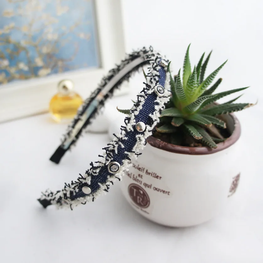 Модные Изящные блестящие повязки для волос со стразами повязка на голову с