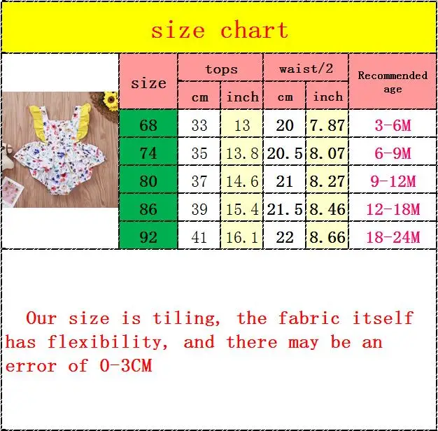

infant baby girls fly sleeve ruched patchwork tiered bodysuits summer newborn jumpsuits sunsuits toddler clothing clothes 3-24M