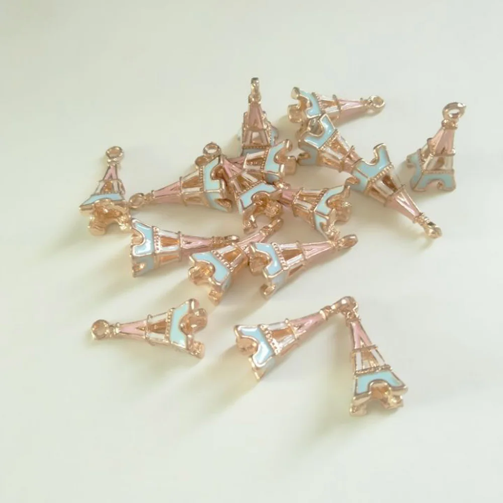 4 шт Симпатичные Эйфелева подвески в виде башни изготовление браслета ожерелья