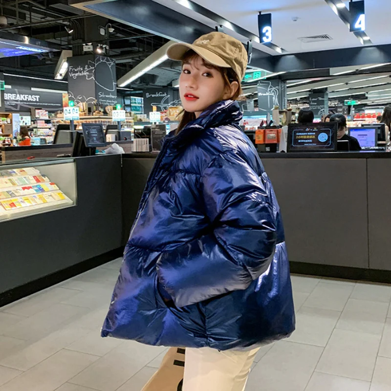 GOODSTUS женская зимняя куртка с хлопковой подкладкой Женская свободная короткая