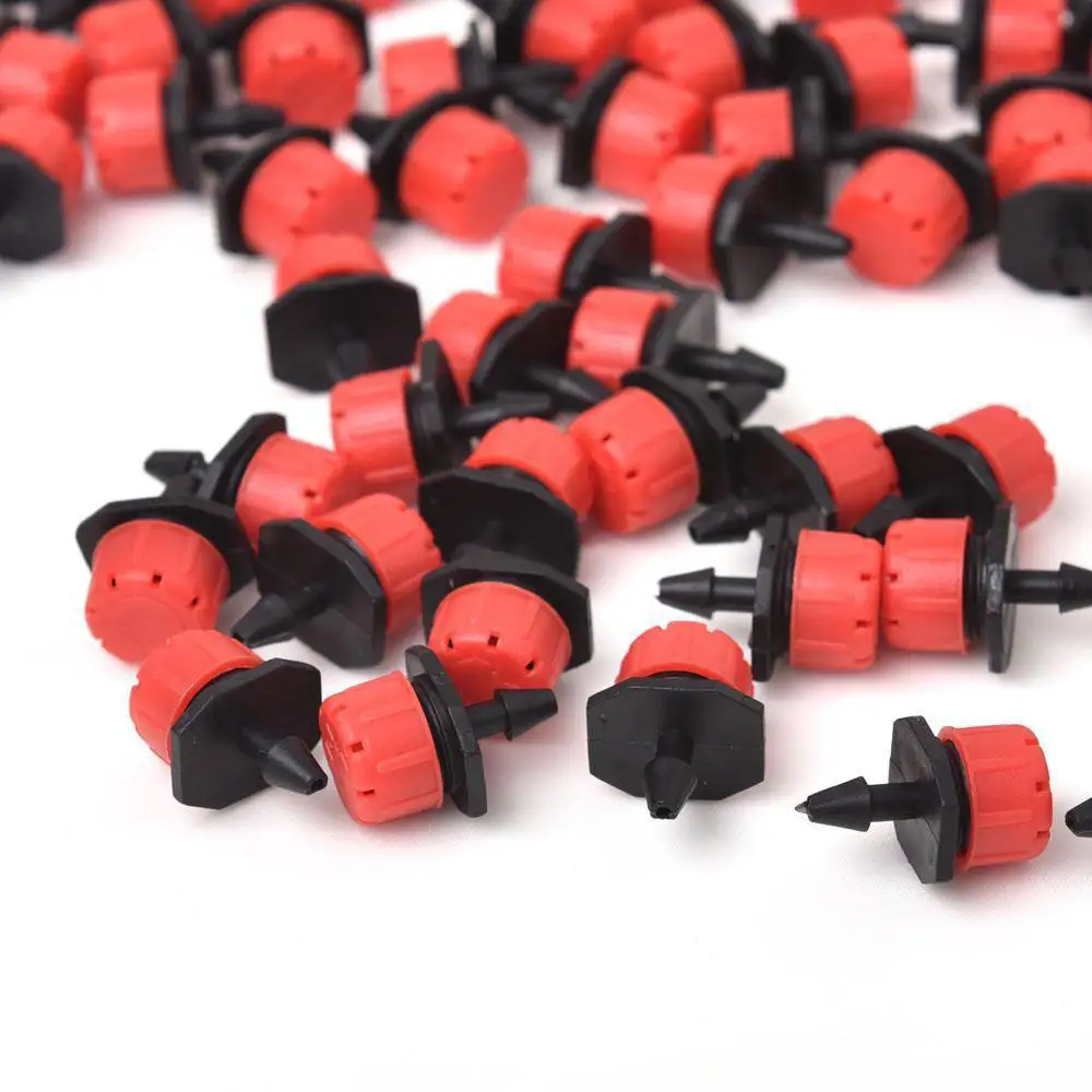 

100pcs Adjustable Dripper 0-70l/H for Irrigation Sprinklers Watering Garden Watering Tools