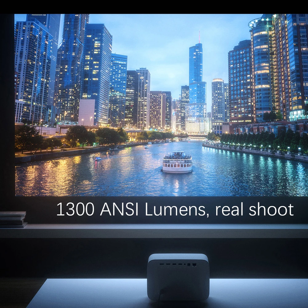 Проектор Xiaomi mijia 2 pro DLP 1300 ANSI 1080P Поддержка 4K видео Full HD проектор с Android Wifi Bluetooth