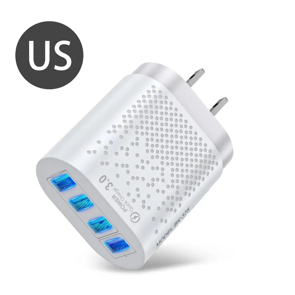 

EU/US Plug Charger 48W PD Quick Charge 3.0 For iPhone12 11 3A Fast Charger 18W For Mobile Phone Charger