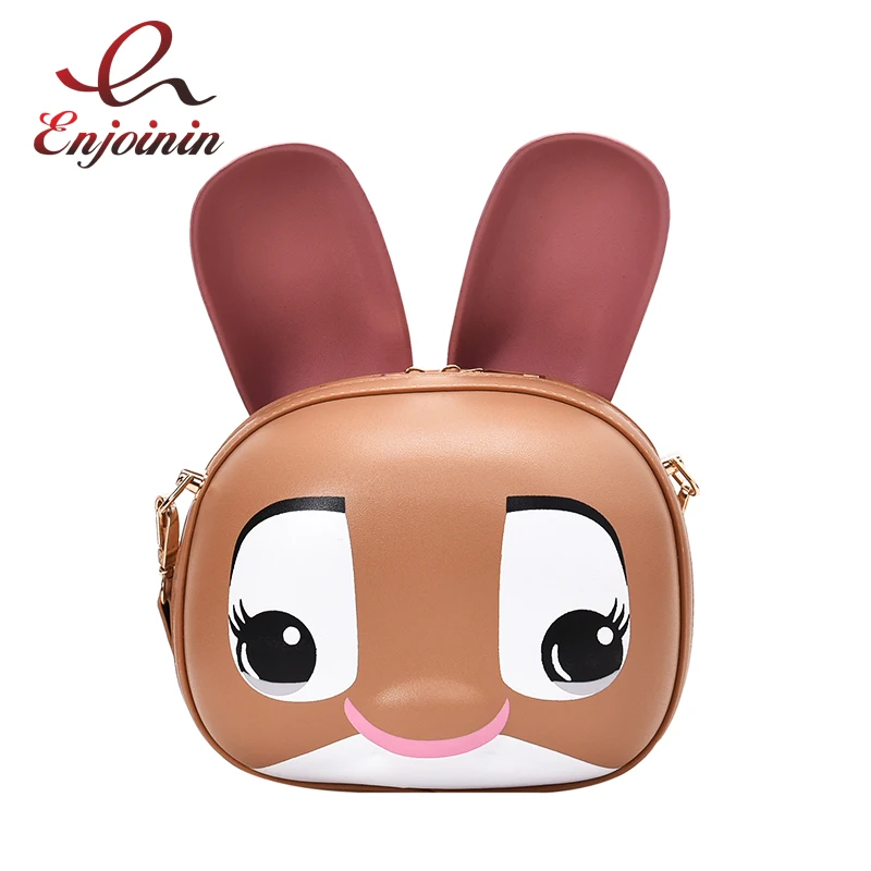 Забавная модная Милая сумка из искусственной кожи с мультяшным Кроликом