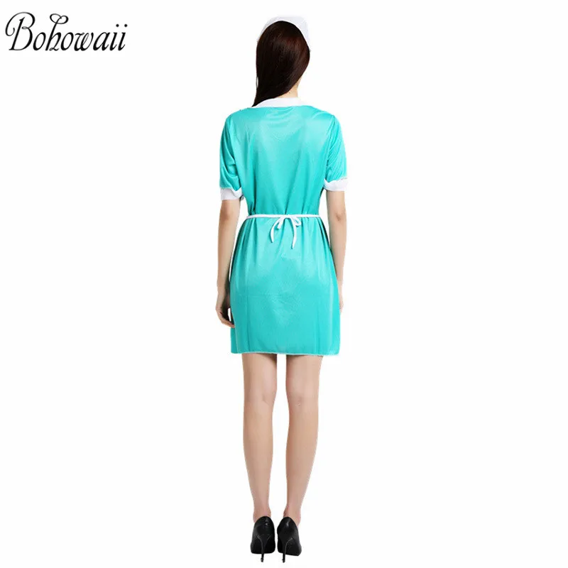 Женское и мужское платье на Хэллоуин BOHOWAII кровавый костюм зомби медсестры врача