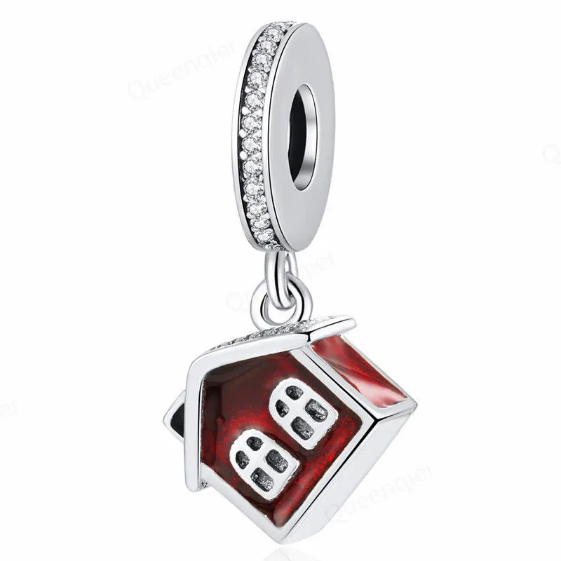 925 Стерлинговое Серебро дом европейские амулеты из бисера подходят оригинальные