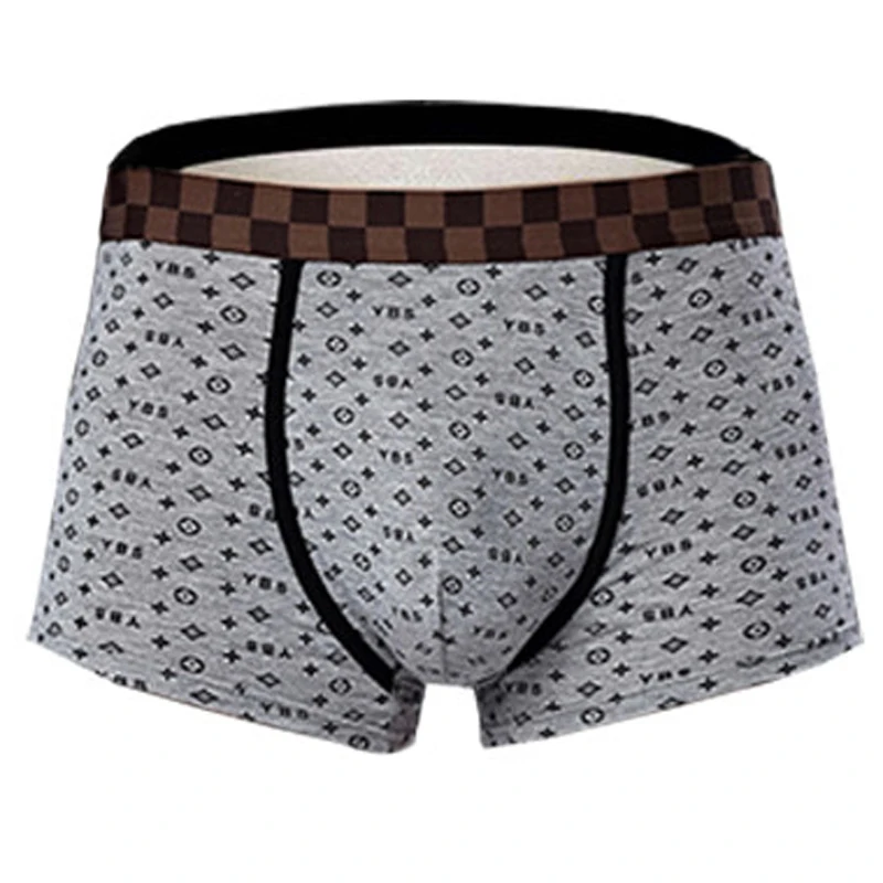 

4pcs/lot Men Boxers Cotton Panties BoxersShorts Man Underpants Mens Underwear Sexy Soft Boxer Homme Men Print