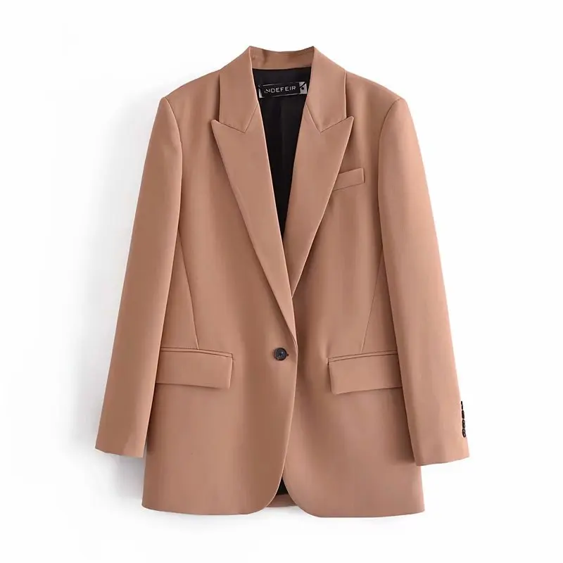 

Casual Women's Suit Jacket 2021 Spring New Temperament Fashion Casual Light Mature Pockets Loose