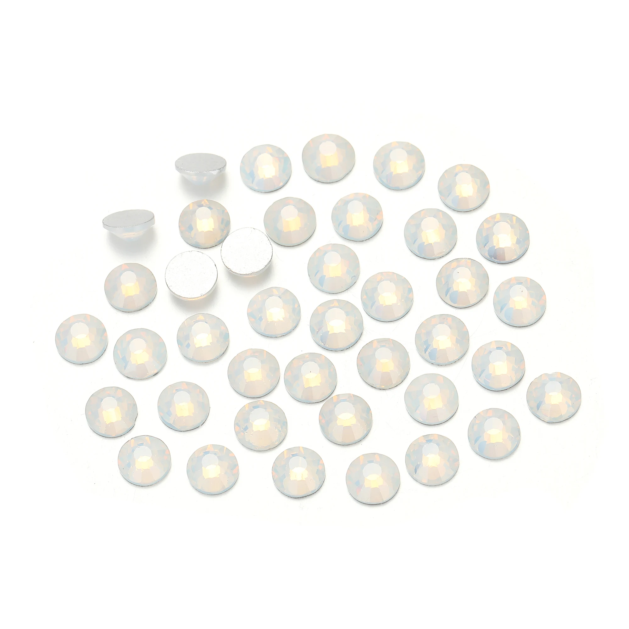 YANRUO кристалл белый опал 2000 NOHF стразы все размеры дизайн ногтей аксессуары сделай