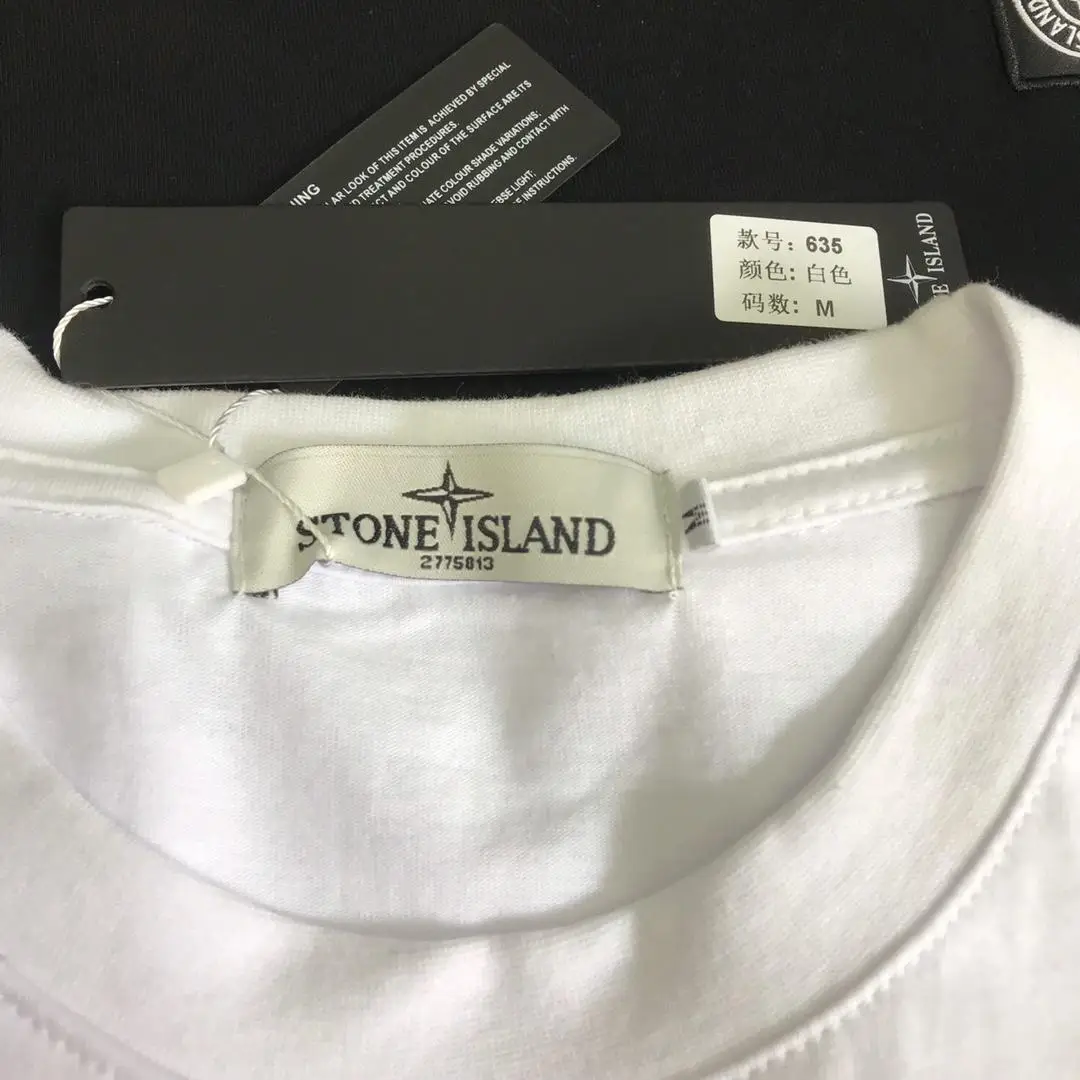 

2021 Brand New Stones Island Short Sleeve Tee Round Collar Print Small Shirt 3 Color