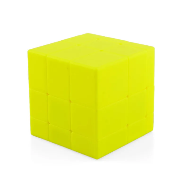 Yellow Qiyi магический куб зеркало 3x3 головоломки игрушки красочные Развивающие игрушки для детей, взрослых, выделите Стикеры высокое качество - Цвет: Yellow