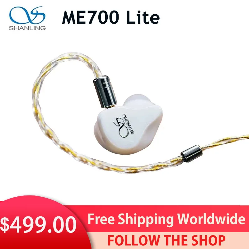 

Наушники-вкладыши Shanling ME700 Lite, гибридные высококлассные наушники с пятидрайверами и разъемами MMCX премиум-класса