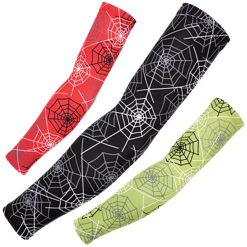 

Silicone antiskid / cobweb ice silk sunscreen sleeve outdoor cycling fishing basketball sleeve