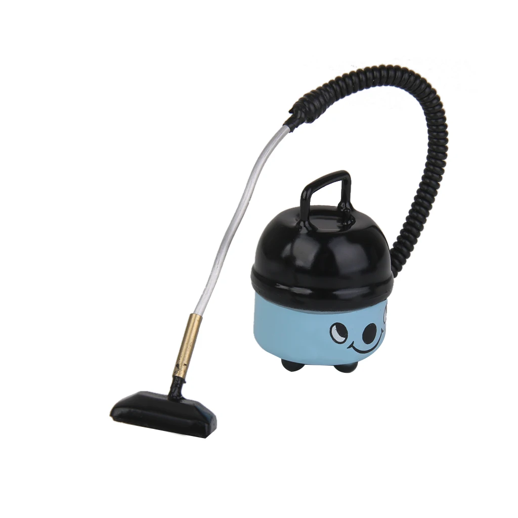 Новый пластиковый миниатюрный милый пылесос для кукольного домика 1/12