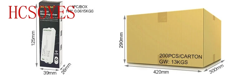 Новый светодиодный драйвер Miboxer LS4 0/1 ~ 10 В PWM с затемнением или контроллер ввода