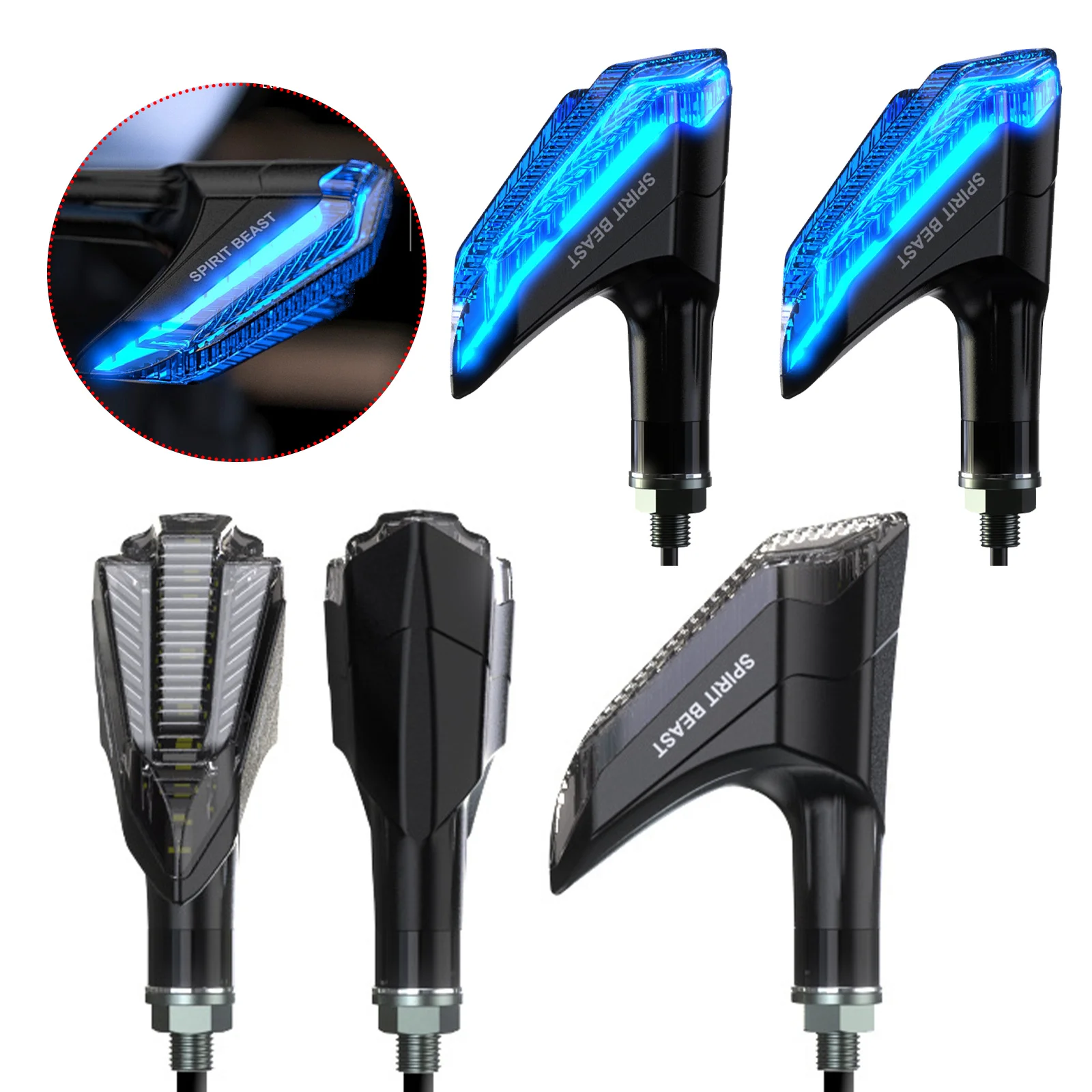 

Motorcycle Universal 12V Turn Signal Light Signal Lights Indicator LED Lamp For Honda CBR 500R 650R BMW R1200GS Suzuki GSX 750