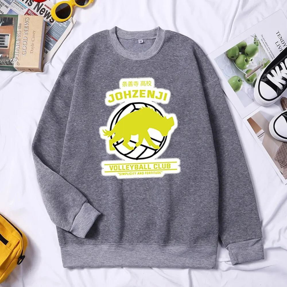 

Japan Anime Haikyuu Hoodies Karasuno Men Sweatshirts Volleyball Club Pullovers Streetwear Hommes Sudaderas Fly High School Tops