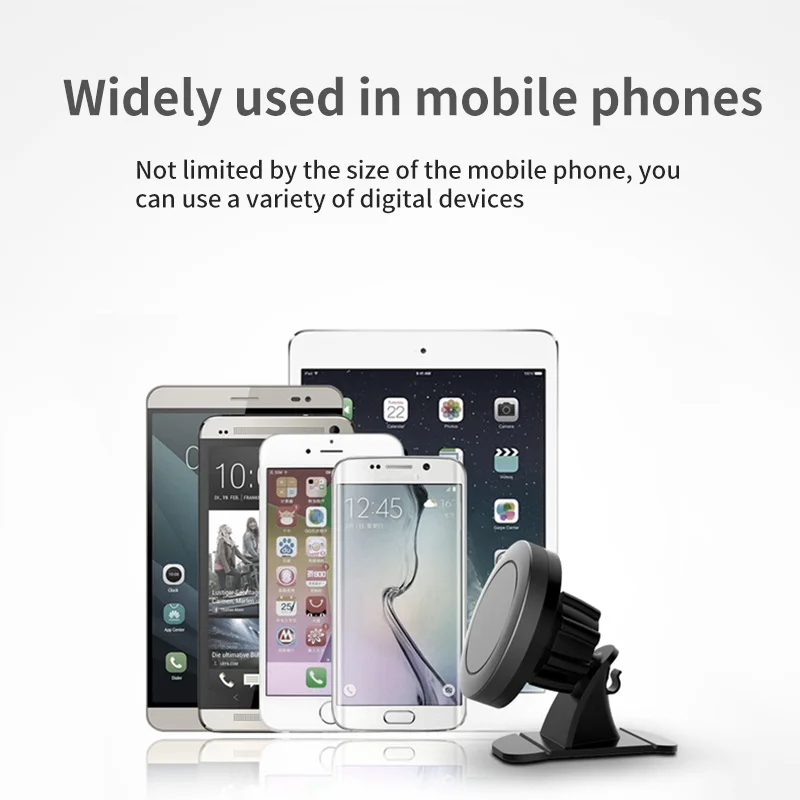 Мини магнитный автомобильный держатель для телефона крепление на приборную