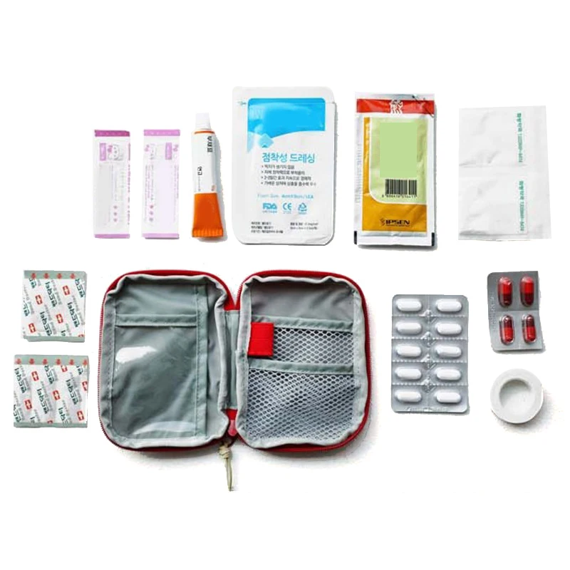 

Portable Travel Emergency Bag Survival First Aid Kit Pack Travel Sports Bag Outdoor Pill Survival Organizer Supplies