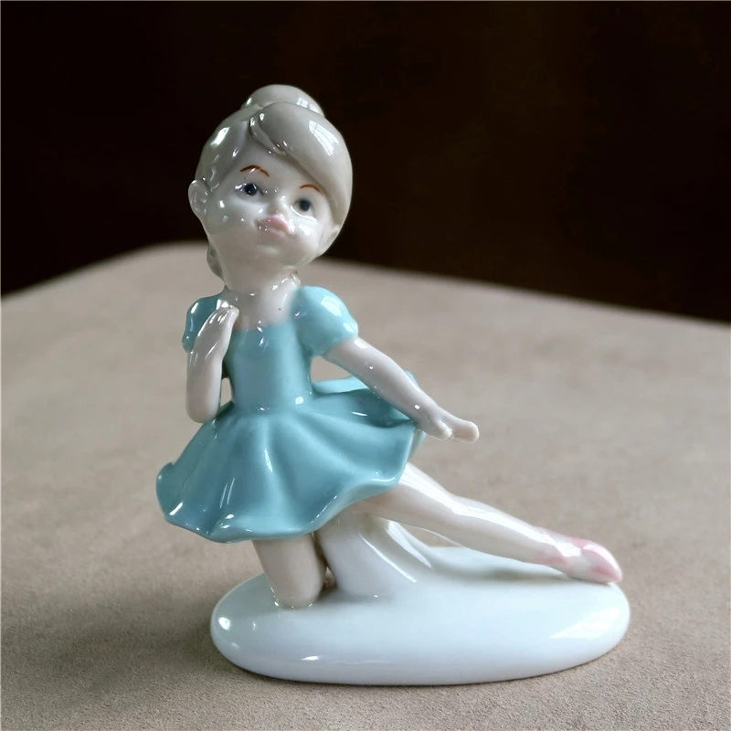 Фарфоровая балерина миниатюрная керамическая балетная Танцующая фигурка